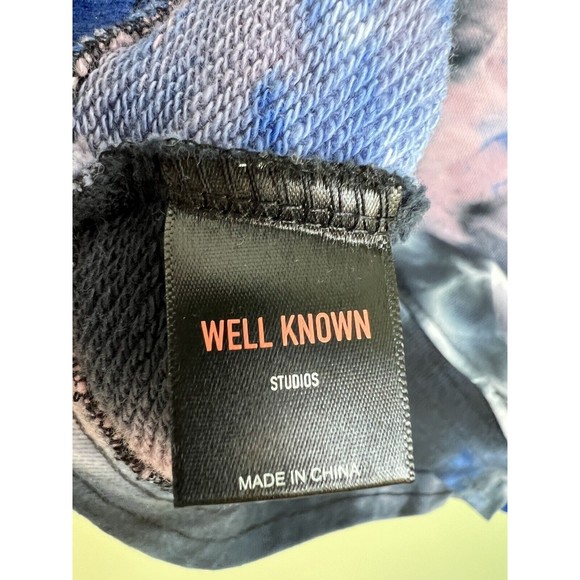 WELL KNOWN STUDIOS Billionaire Boys Club Houston Tie Dye Pullover Hoodie Large - Picture 4 of 6